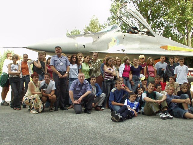 In front of a Mig-29